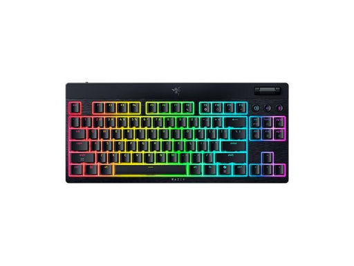 Razer BlackWidow V4 Low-Profile TKL HyperSpeed - Yellow Mechanical - Gaming Tastatur (TKL) - 80% - Englisch (US) - Schwarz