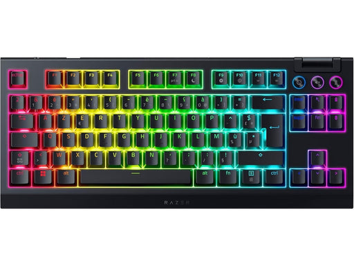 Razer BlackWidow V4 TKL HyperSpeed - Orange Mechanical - Gaming Tastatur (TKL) - 80% - Französisch - Schwarz