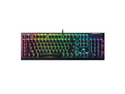 Razer BlackWidow V4 X - Green Mechanical (Clicky) - Gaming Tastatur - Full-Size - Französisch - Schwarz