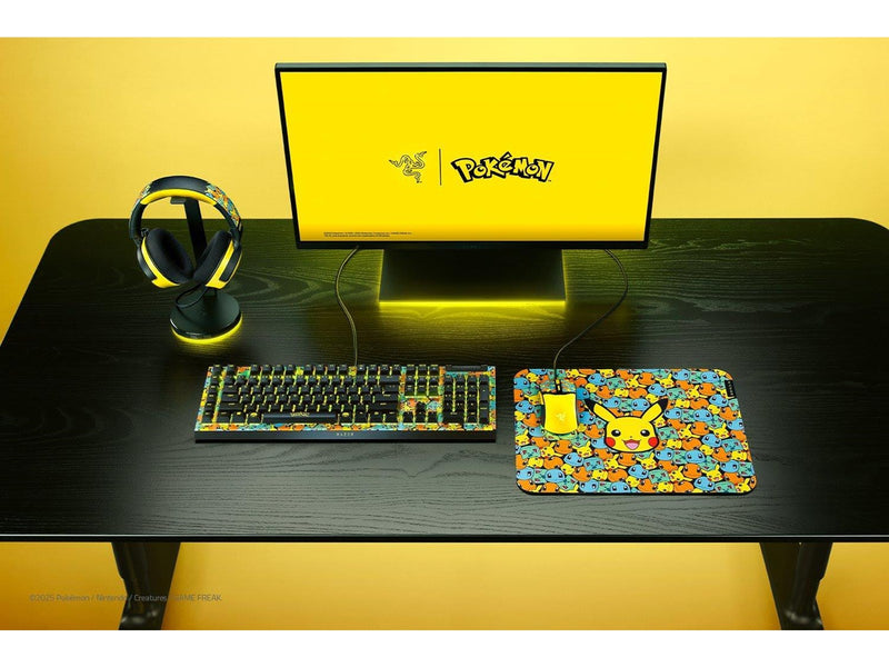 Razer BlackWidow V4 X - Green Mechanical (Clicky) - Pokémon Kanto Starters Edition - Gaming Tastatur - Full-Size - Englisch (US) - Gelb