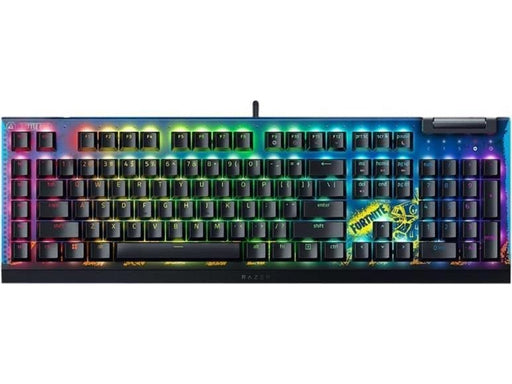 Razer BlackWidow V4 X - Yellow Switch - Fortnite Edition - Gaming Tastatur - Schwarz