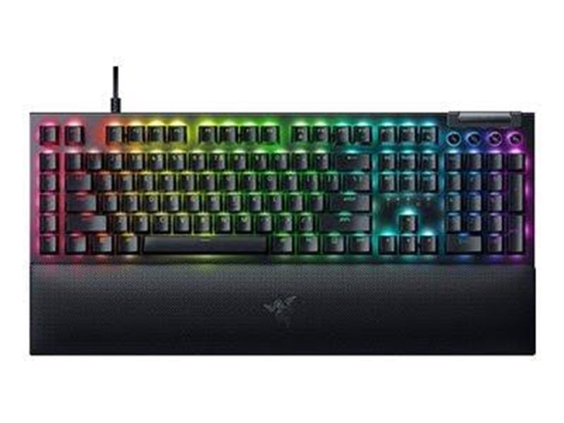 Razer BlackWidow V4 - Yellow Mechanical (Linear) - Gaming Tastatur - Full-Size - Englisch (US) - Schwarz