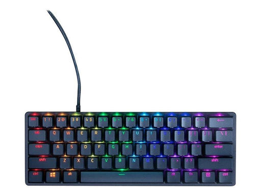 Razer Huntsman Mini 60% - Optical Purple (Clicky) - Gaming Tastatur (TKL) - 60% - Französisch - Schwarz