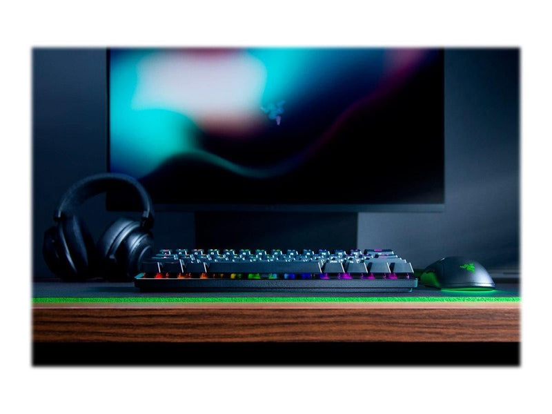 Razer Huntsman Mini 60% - Optical Purple (Clicky) - Gaming Tastatur (TKL) - 60% - Französisch - Schwarz