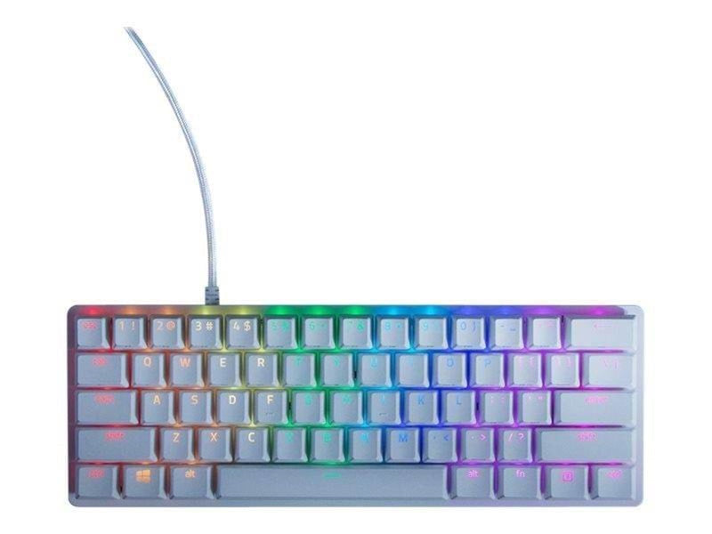 Razer Huntsman Mini Linear - Mercury - US - Tastatur - Englisch (US) - Weiss