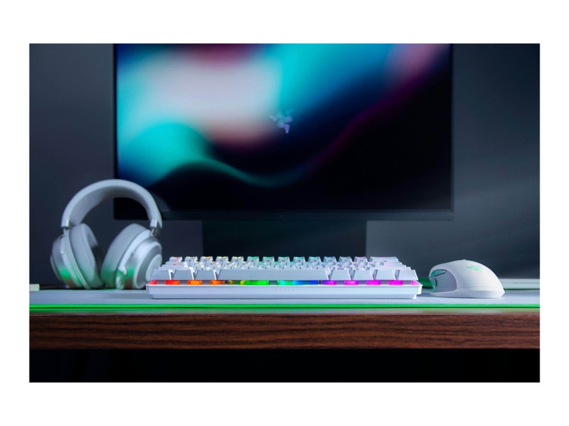 Razer Huntsman Mini Linear - Mercury - US - Tastatur - Englisch (US) - Weiss