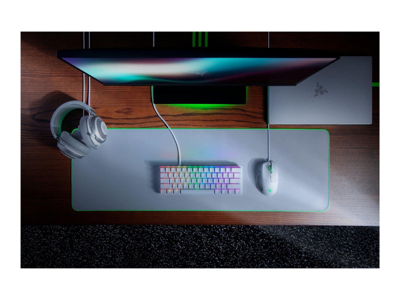 Razer Huntsman Mini Linear - Mercury - US - Tastatur - Englisch (US) - Weiss