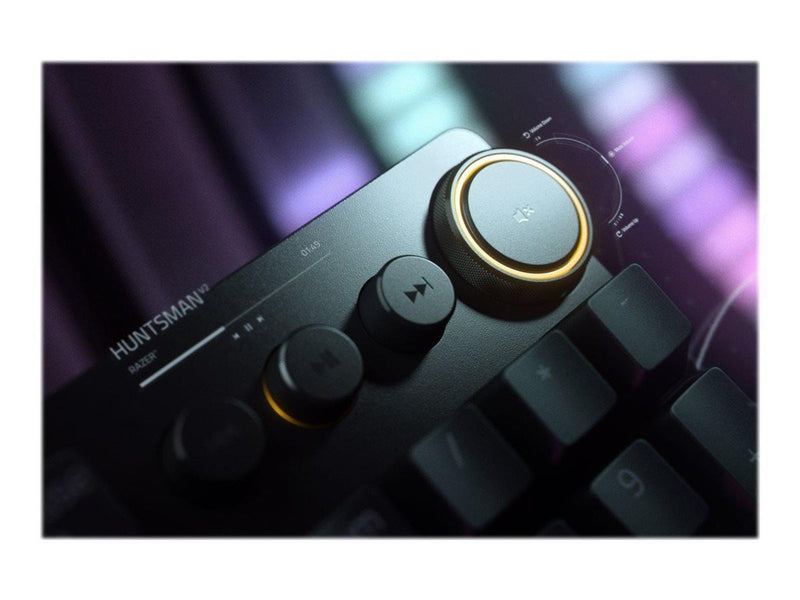 Razer Huntsman V2 Optical Purple - DE - Tastatur - Deutsch - Schwarz