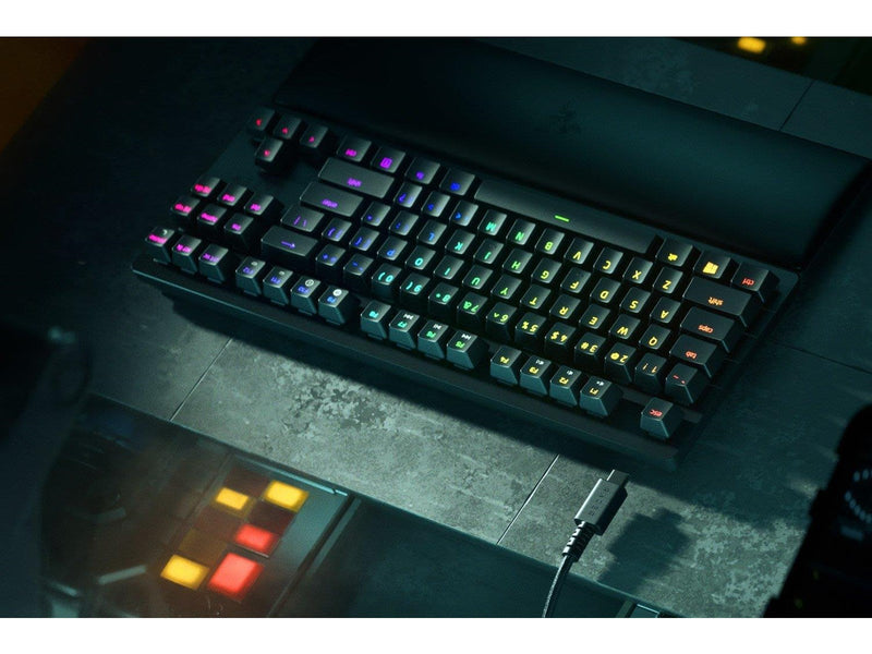 Razer Huntsman V2 - Optical Red (Linear) - Gaming Tastatur (TKL) - 80% - Französisch - Schwarz