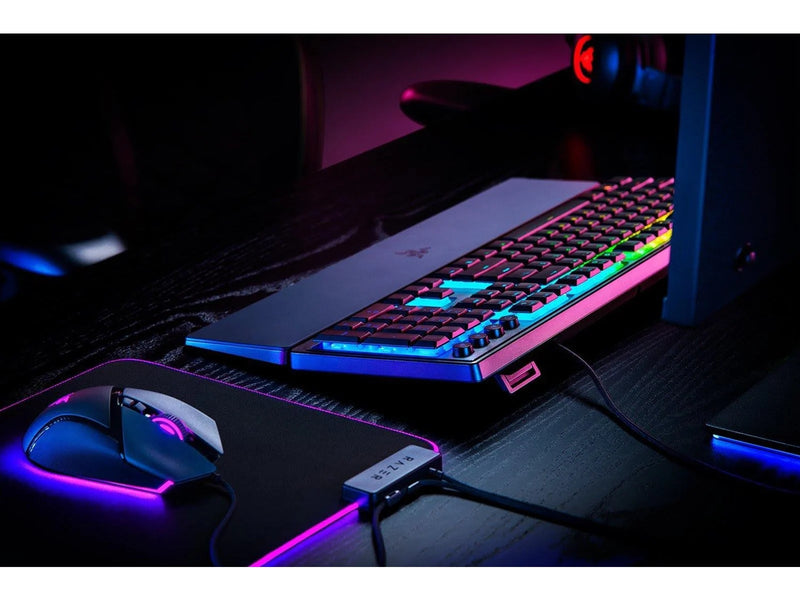 Razer Ornata V3 Low-Profile - Mecha-Membrane (Clicky) - Gaming Tastatur - Full-Size - Französisch - Schwarz