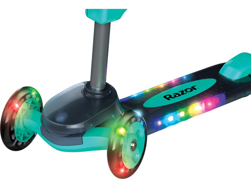 Razor Rollie DLX 2-in-1 convertible with light up function - Teal