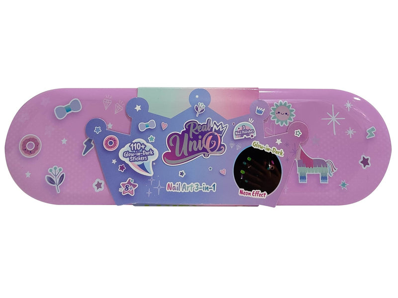 Real UniQ Glow in the Dark Nail Art in Tin Can
