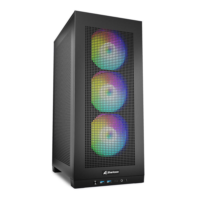 Sharkoon PC Gehäuse C20 RGB ITX Mini-ITX schwarz