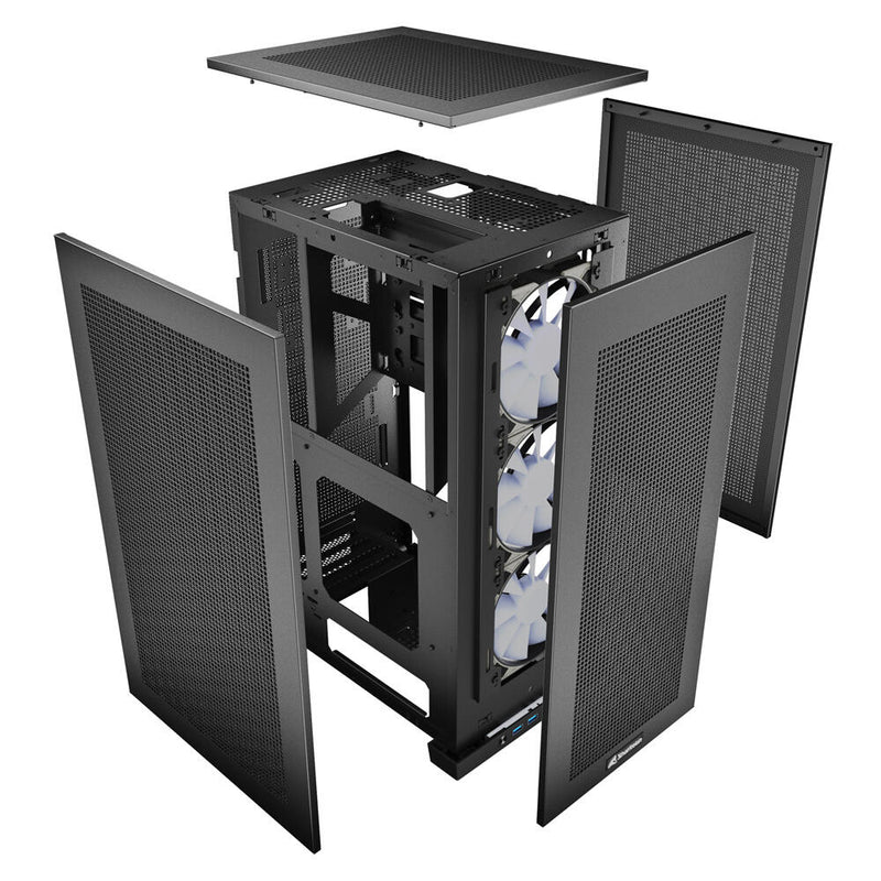 Sharkoon PC Gehäuse C20 RGB ITX Mini-ITX schwarz