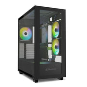Sharkoon PC Gehäuse Rebel C60 Black RGB ATX schwarz