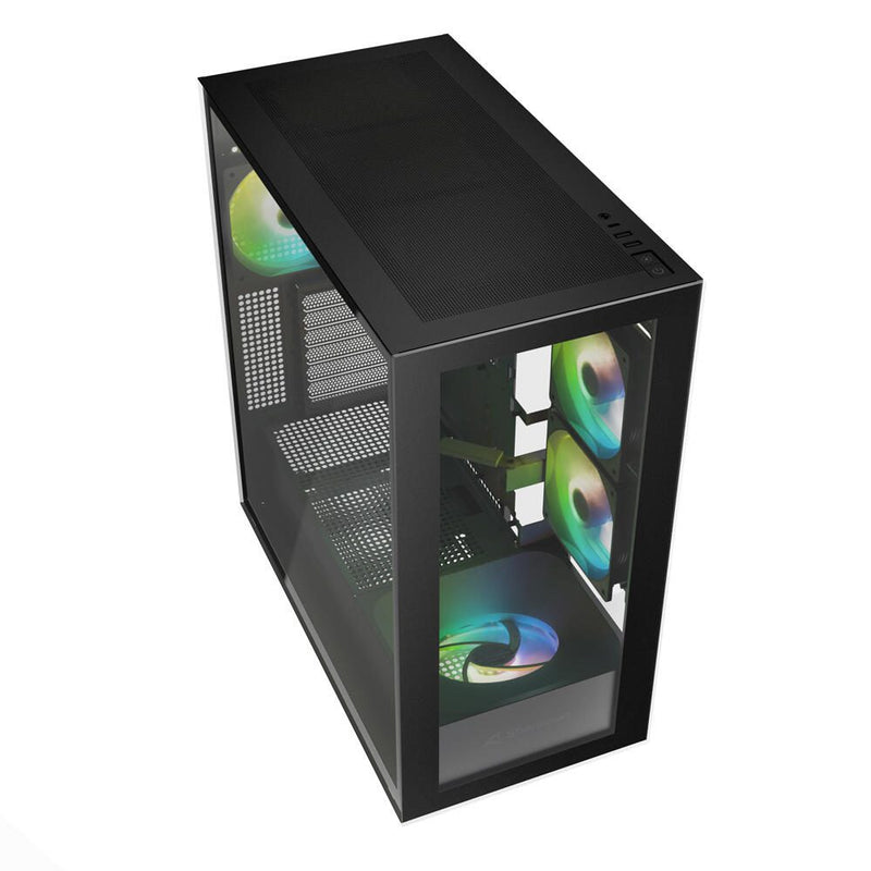 Sharkoon PC Gehäuse Rebel C60 Black RGB ATX schwarz