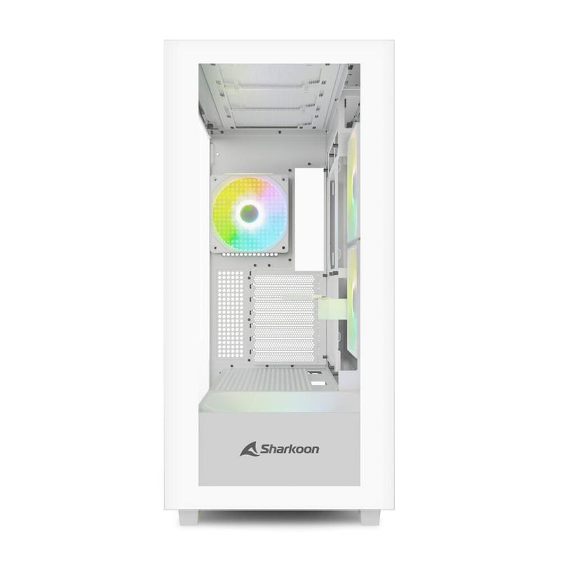 Sharkoon PC Gehäuse Rebel C60 White RGB ATX weiß