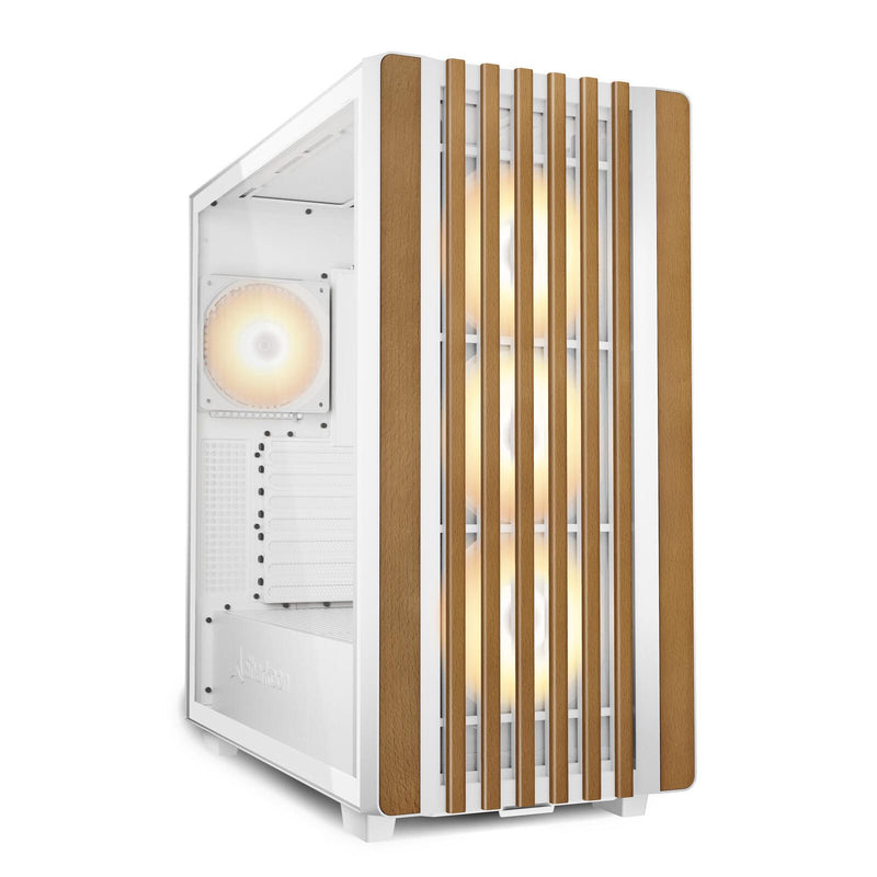 Sharkoon PC Gehäuse Rebel C70G RGB White ATX weiß