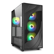 Sharkoon PC Gehäuse Rebel C80G RGB ATX schwarz
