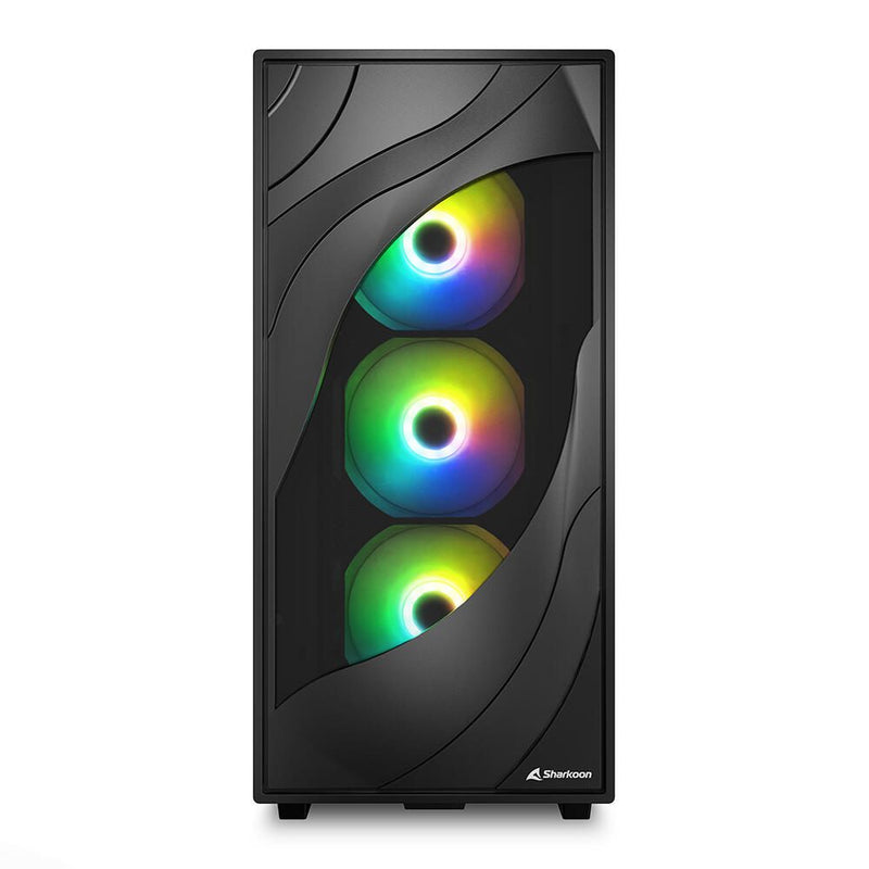 Sharkoon PC Gehäuse Rebel C80G RGB ATX schwarz