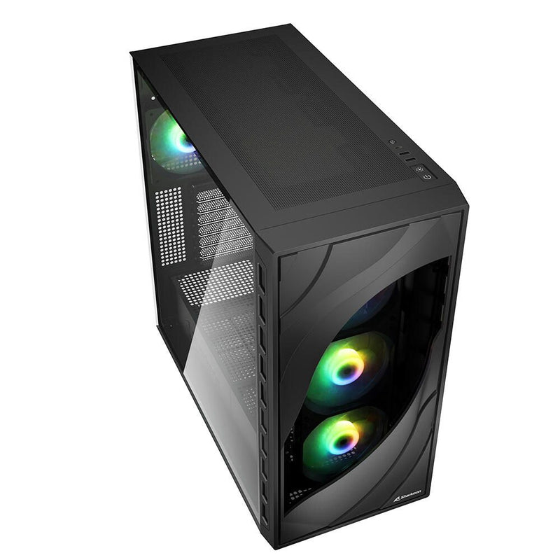 Sharkoon PC Gehäuse Rebel C80G RGB ATX schwarz