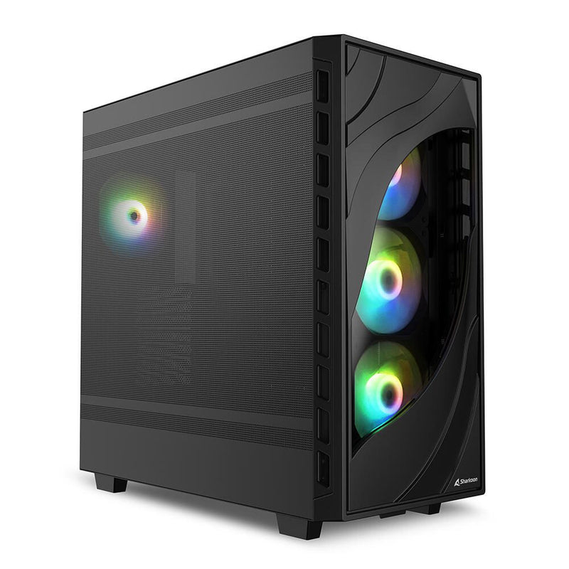 Sharkoon PC Gehäuse Rebel C80M RGB ATX schwarz