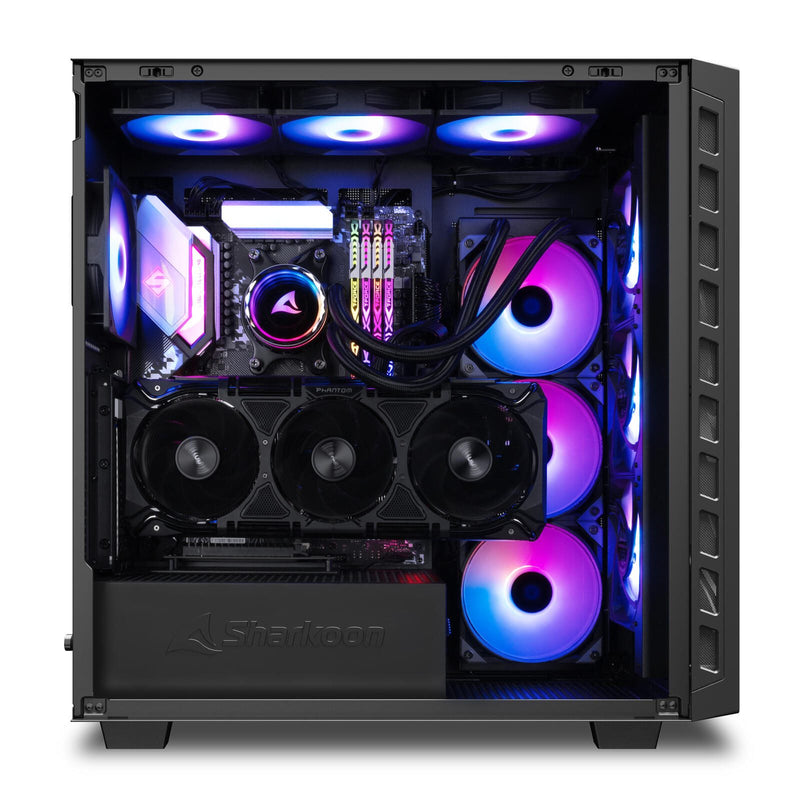 Sharkoon PC Gehäuse Rebel C80M RGB ATX schwarz