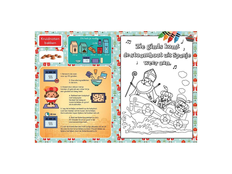 Rebo Publishers - Sinterklaas Piet diploma book with stickers