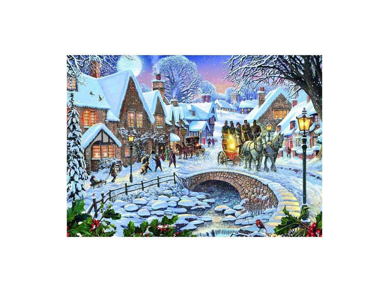 Rebo Publishers Winter Village Jigsaw Puzzle - 1000 Pieces 2D Puzzles