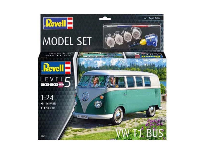 Revell Model Building Kit - VW T1 Bus 1:24 - 146dlg.