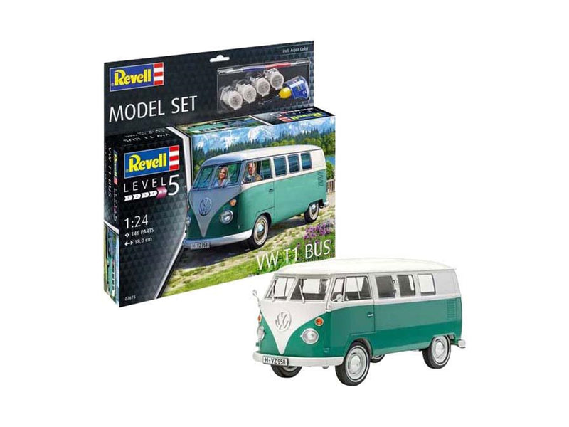 Revell Model Building Kit - VW T1 Bus 1:24 - 146dlg.
