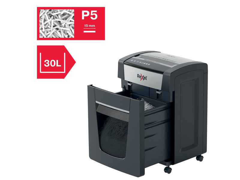 Rexel Momentum P515+ Anti-Papierstau Mikroschnitt- Aktenvernichter