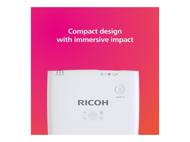 Ricoh Projektoren PJ WUL5A50 - 3LCD projector - short-throw zoom - LAN - 1920 x 1200 - 5200 ANSI lumens