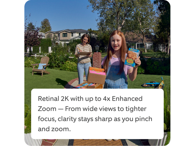 Ring Battery Video Doorbell - Retinal 2K & Chime (3rd Gen) - Speckled Grey