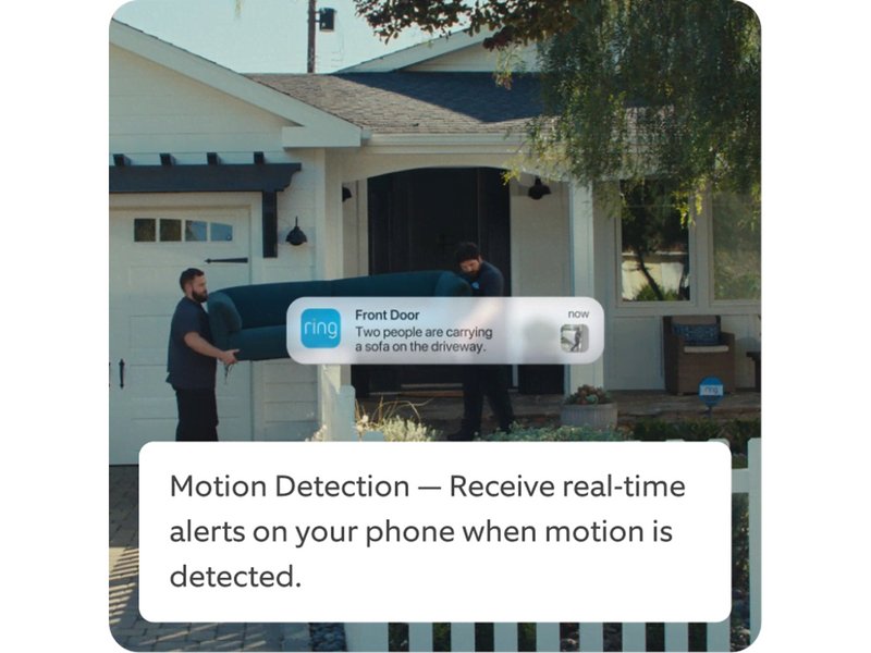 Ring Battery Video Doorbell - Retinal 2K & Chime (3rd Gen) - Speckled Grey