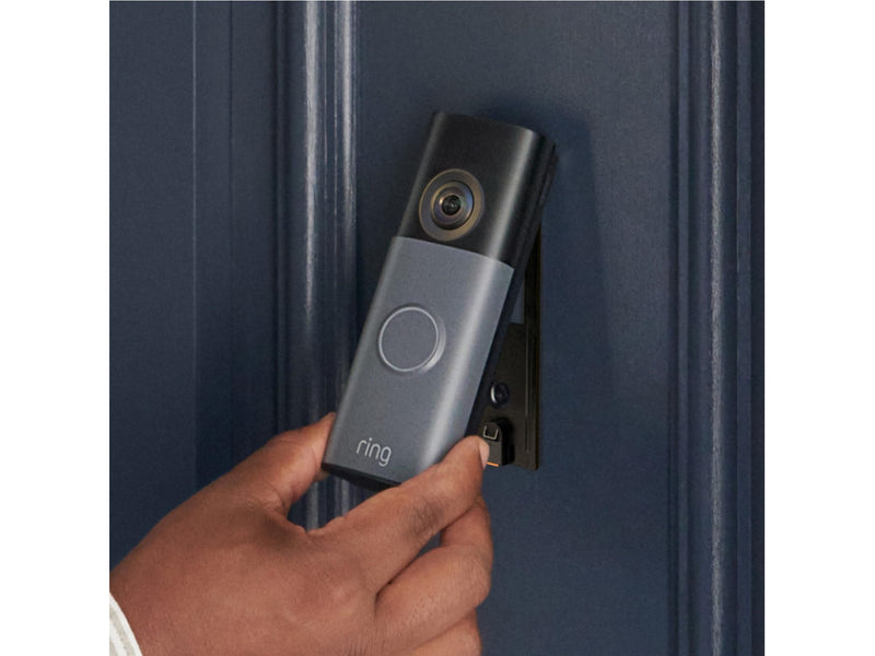 Ring Battery Video Doorbell - Retinal 2K & Chime (3rd Gen) - Speckled Grey