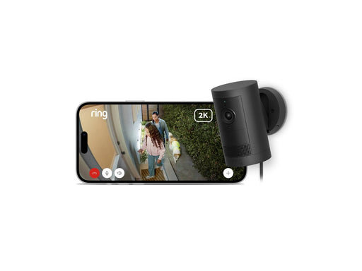 Ring Outdoor Cam Plus Plug-in Retinal 2K - Black