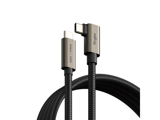 Ringke 3.2 gen. 2x2 USB-C PD 3.1 240W 2m angled cable - black