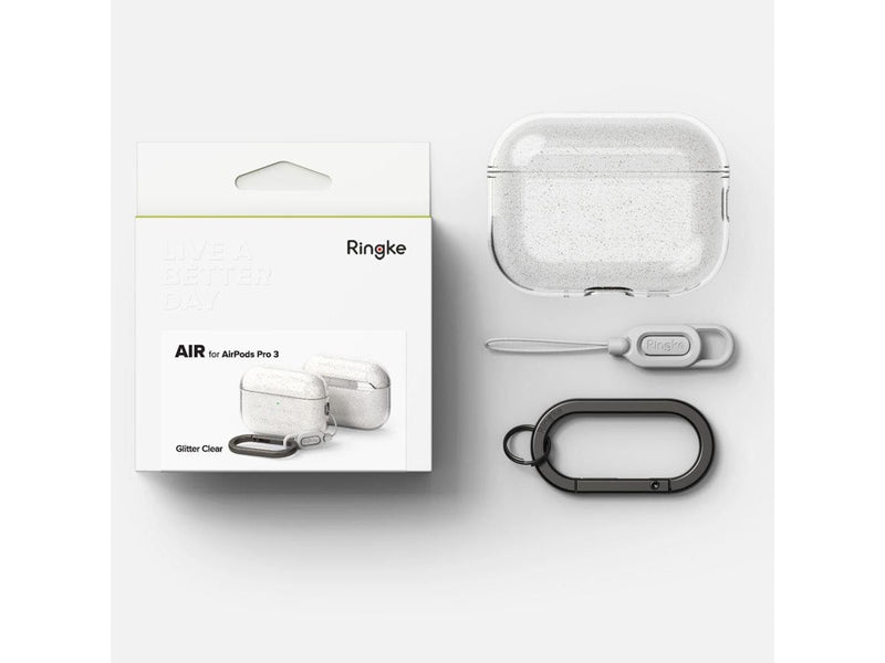 Ringke Air Case for AirPods Pro 3 - Clear and Glitter