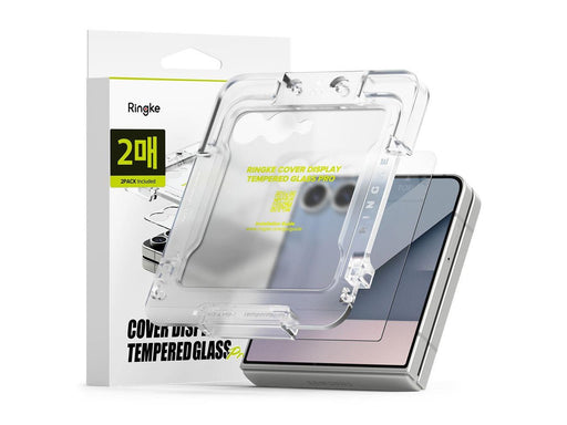 Ringke Cover Display Easy Slide 2-pack Tempered Glass for Samsung Galaxy Z Flip 7 - Clear