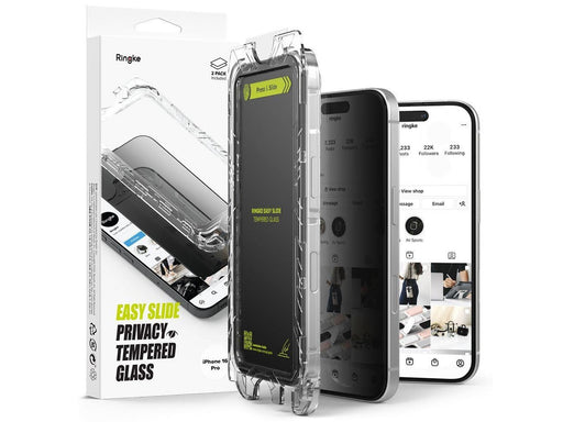 Ringke  Easy Slide 2-pack Privacy Glass for iPhone 16 Pro