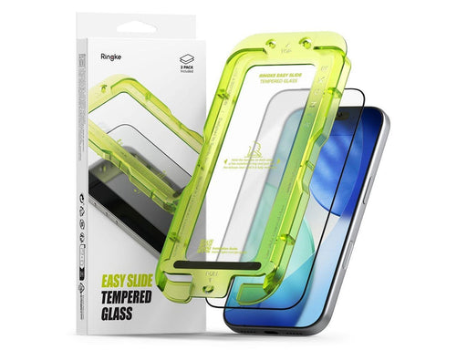 Ringke Easy Slide 2-pack Tempered Glass for iPhone 17 Pro - Black