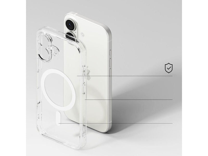 Ringke Fusion Magnetic MagSafe Case for iPhone 17 - Transparent