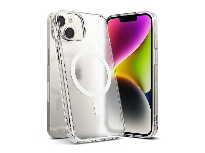 Ringke Fusion Magnetic Magnetic Rigid Case with Gel Frame for iPhone 14 Plus Translucent (MagSafe Compatible)