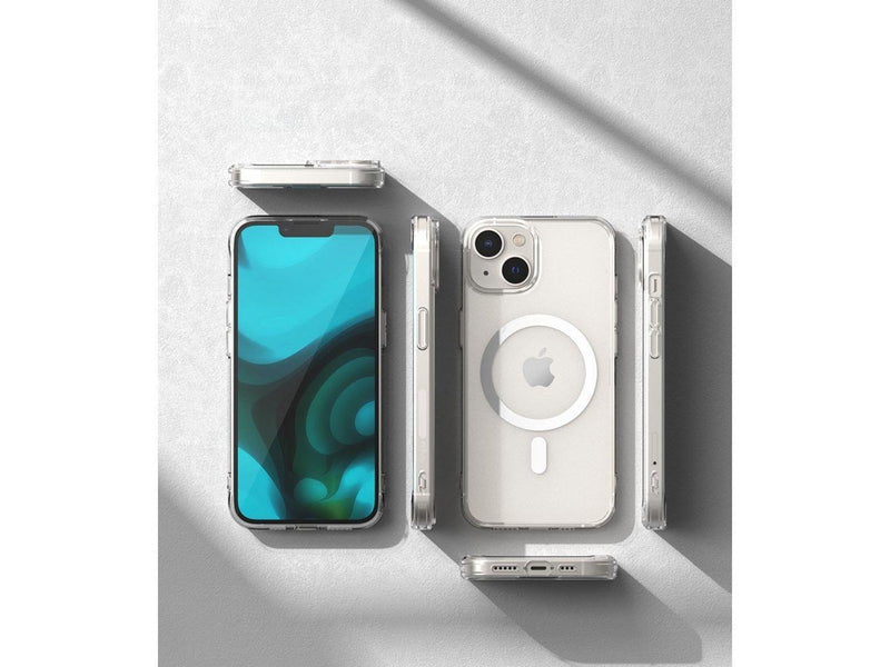 Ringke Fusion Magnetic Magnetic Rigid Case with Gel Frame for iPhone 14 Plus Translucent (MagSafe Compatible)