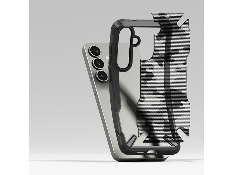 Ringke Fusion X Case for Samsung Galaxy S25+ - Black Camo