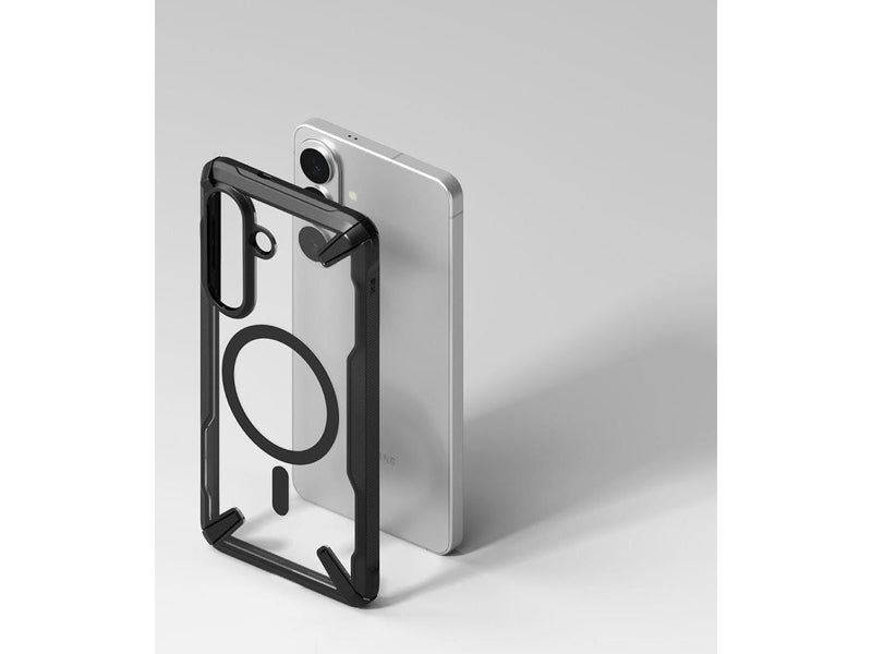 Ringke Fusion X Magnetic MagSafe Case for Samsung Galaxy S26+ - Clear Black