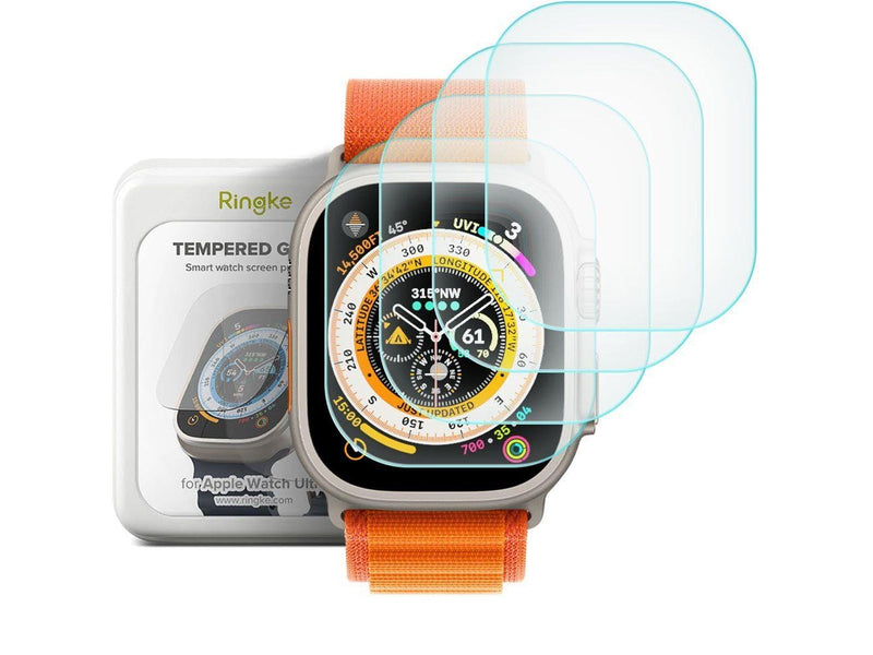 Ringke ID FC Glass 4-pack Tempered Glass for Apple Watch Ultra 1/2 (49mm)