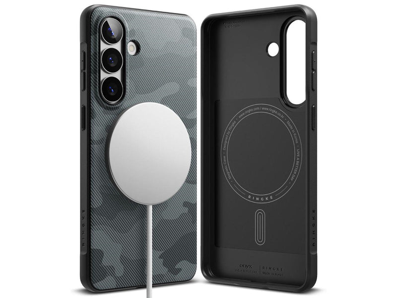 Ringke Onyx Magsafe Case for Samsung Galaxy S26 - Grey and Black