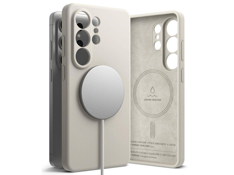 Ringke Silicone MagSafe Case for Samsung Galaxy S26 Ultra - Beige